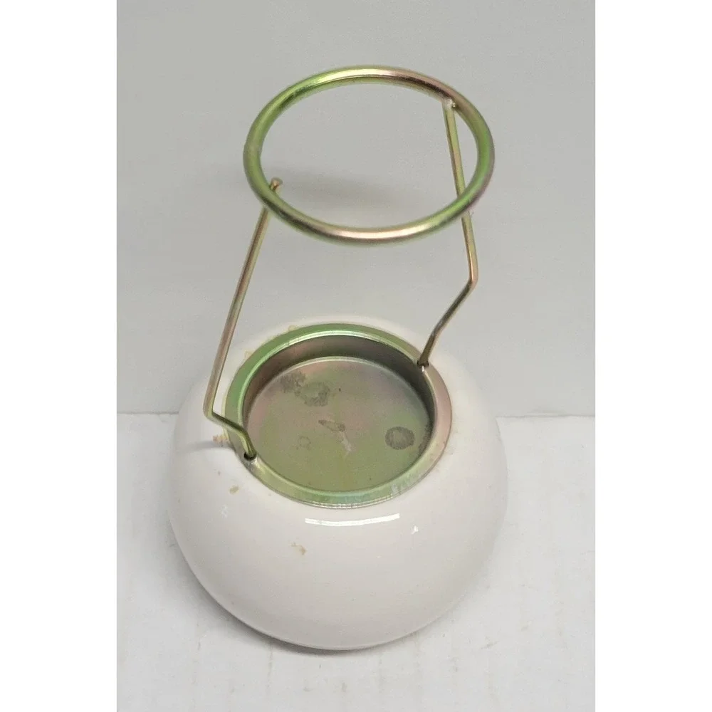 Vintage Ceramic Merry Christmas Santa Teddy Bear Tea‎ Light Candle Holder Lamp